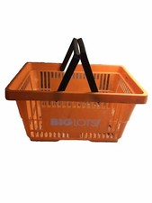 BIG LOTS Hand Shopping Basket W Handles-Plastic-Full Size-1ea—Very Good Conditio picture