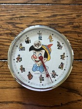 Vintage Bayard Pinocchio Clock Missing Base  picture