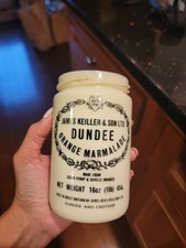 Antique James Keiller & Son Ltd Dundee Orange Marmalade Stoneware Jar Pot UK picture