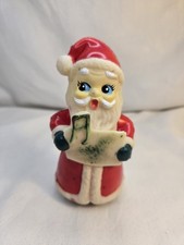 VTG Christmas Singing Rubber Santa Claus Squeaky Toy Japan Figure Working 1950s picture
