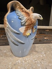 RARE NEW FRANZ EAGLE VASE PORCELAIN WINGED VICTORY 3D SIGNED XP1682 picture