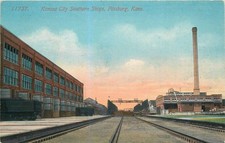 c1910 Pittsburg Kansas City Southern Shops railroad occupation Postcard 26-1187 picture