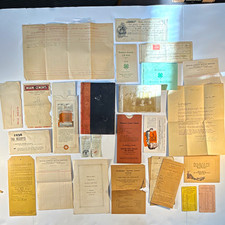 1930s-40s Muncie Gaston Indiana Delaware County Ephemera 4-H Tax Receipts Lot picture