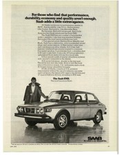 1975 SAAB 99 EMS 2-door hardtop Vintage Print Ad picture