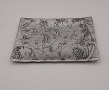 Wendell August Forge Tracery Floral and Paisley Accessory Tray Hammered Aluminum picture