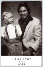Vintage Alan Ende and Max Ventriloquist Dummy Promotional Photo Postcard picture