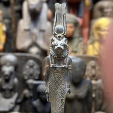 Egyptian Artifacts Rare Authentic Pharaonic Statue Egyptian Goddess Sekhmet BC picture