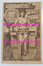 RARE The Yale Club of New York City 3.5” x 5” Bookplate Ivy League University picture
