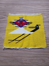 Vintage 1940’s Handmade Mexican South American Woven Wool Wall Hanging picture