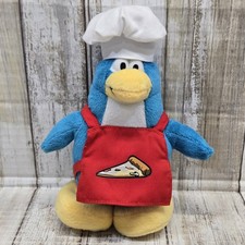 Disney Club Penguin Pizza Chef Plush Toy- JAKKS Pacific VTG Rare HTF picture