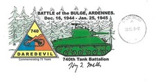 Harry Miller signed First Day Cover Battle of The Bulge WW II Rare COA LOOK picture