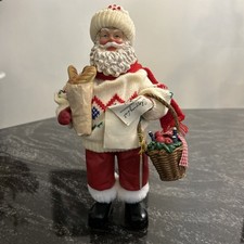 1997 Clothtique Possible Dreams Santa Claus Figure 10”  Baguette Bread Christmas picture