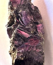 Hexagon Covellite Montana Leonard Mine Purple Crystal Mineral Specimen 173.3g picture
