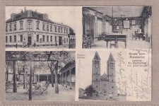 Postcard Leipzig-Kleinzschocher - Council Cellar and Tabor Church - 1913 - B/W picture