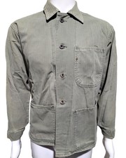 Original WWII USMC P41 HBT Utility Jacket w/ Faint EGA Stencil (42
