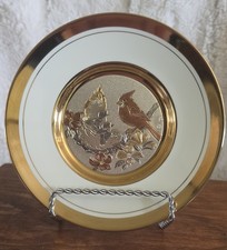 The Art Of Chokin~Dynasty Gallery~24 Kt Gld Etched Decor. Japan plate picture