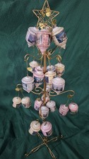 Brass tree and Thomas Kinkade Heirloom Glass Ornament w/ COA 2001, lot of 24 picture