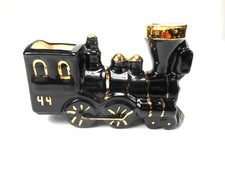 1950s Ceramic Locomotive Planter Train Collectible Figural Pottery picture
