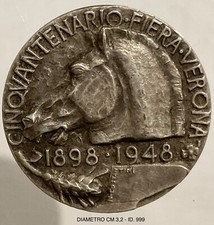 VERONA FIFTIETH ANNIVERSARY FAIR OF HORSES 1898.1948 BADGE OPUS CONSTANTINI picture