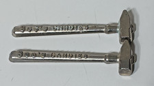 Vintage See's Candies Metal Rock Candy Toffee Breaking Hammers - Set of 2 Silver picture