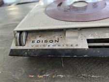 Vintage Edison Voicewriter Dictation Machine w/ Record Disc Untested Mid-Century picture