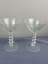 2PCs Imperial Glass-Ohio Wild Rose Liquor Cocktail Glass 3753320 picture
