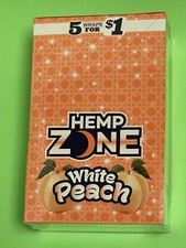 FREE GIFTS🎁Hemp🍁Zone White Peach🍑75 High Quality Rolling Papers 15pks Herbal♨ picture