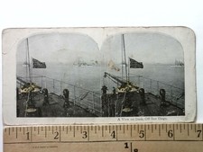 USS San Diego Battleship Deck Stereoview c1898 Off San Diego picture