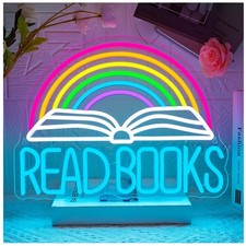 Rainbow Reading Enthusiast Neon Sign picture