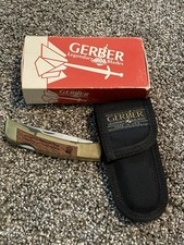 Vintage Gerber Sportsman II 2 Pocket Knife Folding Hunter Knife 1980's UPRR picture