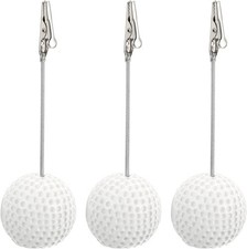 PATIKIL 3-pack Golf Ball Place Card / Memo Holder Gift Set Father Husband Son picture