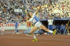 Tiina Lillak Of Finland In Action During The Javelin Athletics 1983 W/C Photo picture