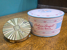 Vintage 1950s Makeup Lot Cashmere Bouquet Dusting Powder & Max Factor Compact picture