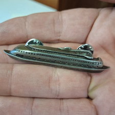Kalakala Ferry Pewter Replica Lapel Pin Art Deco Seattle Washington picture