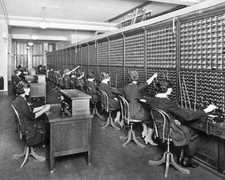 Switchboard operators ca 1915 Historic Old Photo picture