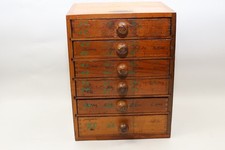 Vintage Wirt Resistors Philadelphia 6 Drawer Finger Jointed Parts Cabinet picture