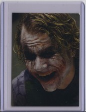 2008 PGM The Dark Knight Batman JOKER ROOKIE #77 Refractor Heath Ledger RC picture