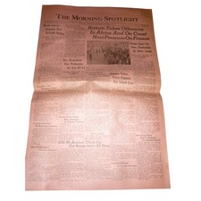 Vintage 1941 The Morning Spotlight Newspaper Hastings Nebraska WWII Era Feb 6 picture