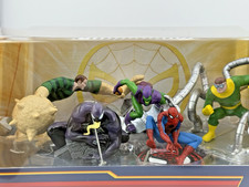 Marvel Spider-Man Figurine Playset Disney Store 5 Character Set NIB picture