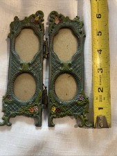 Antique Art Deco Brass Quadruple Picture Frame picture