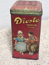 Vintage Droste's Cocoa Tin Hard to Find to find 8oz. Variations W attached lid picture