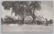 Postcard Toll House Whitman Massachusetts B & W picture