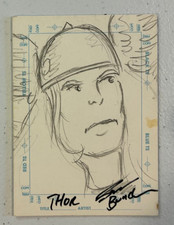 1998 SkyBox Marvel Creator's Collection Sketchagraph Thor by Steve Bunche Sketch picture