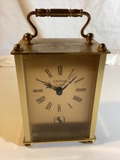 Nonworking Brass Jostens Carriage Clock Quartz West Germany - PARTS ONLY picture