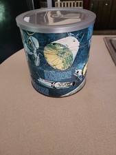 Vintage  Folgers Coffee Can 2 Lbs Space Apollo And Nasa picture