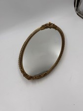 Vtg Matson T179 Ornate Filigree Rose Regency Oval Mirror Vanity Tray picture