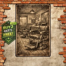 Nostalgic Barbershop Funny Retro 8x12 Metal Tin Sign Home Wall Decor picture