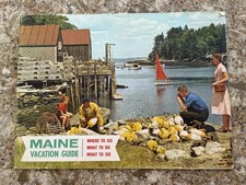 Vintage Maine TRAVEL Vacation Guide c1950s 1960s Booklet Catalog Vacationland picture