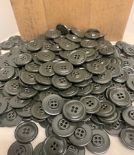 Set of 2, NOS US Army / Military OD Buttons/1 inch, 1960s R-48 picture