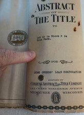 1835 Abstract of Title Document before WI statehood or Milwaukee was a city picture